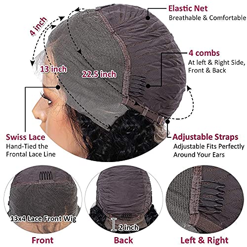 Ombre Lace Front Wigs Human Human para mulheres negras peruca de cabelo virgem brasileira #1b27 onda corporal 130% densidade