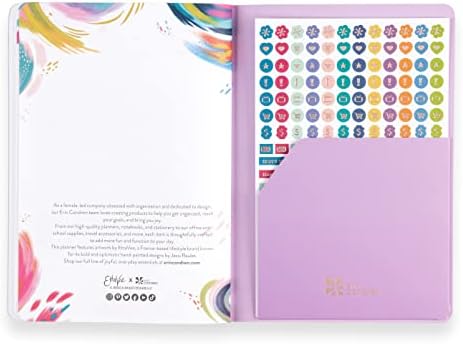 Calendar Petite Planner de 18 meses - - Perfeito para rastrear tarefas mensais de tarefas ou do projeto mensal. Bolso