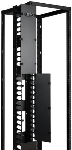 Tripp Lite SrcableVrt6 Rack de quadro aberto 6 pés Gerente de cabo vertical 6 polegadas de largura, preto