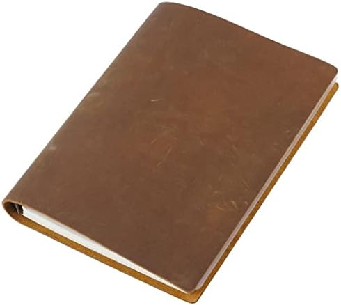 MJWDP Caderno de couro vintage B5 Organizador de folhas de folhas soltas Diário de desenho espessado