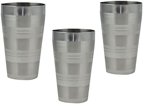 Satre on -line e marketing em aço inoxidável Conjunto de 3 grandes tamanhos, copos de bebida inquebrável, copos
