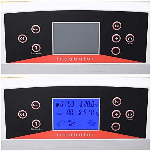 ALREMO 103234536 56 Incubadora de ovo Hatcher Digital Hatcher Temperation Hunidade Controle automático Turnando com led Candler Chicken