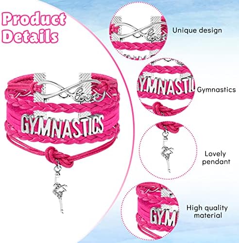 4 PCs Ginástica Bracelets Gifra Ginástica Ginástica Ame Ginástica Bracelets Ginástica Ginástica Ginástica Jóia Bangle Ginástica