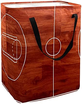 DjRow Cestos para o campo de basquete de lavanderia Retro Toile Toile Hortle lida