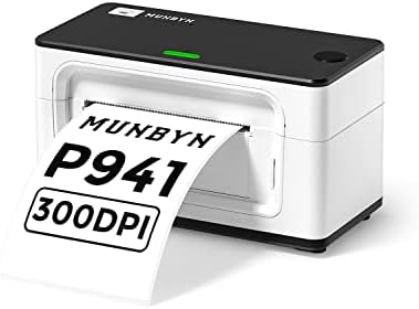Impressora de etiqueta térmica munbyn 300dpi, 4x6 IMPRESSORA DE REVISÃO DE REVISÃO USB USB para pacotes de remessa e