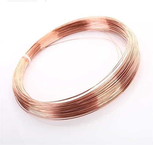 Fio de cobre esmaltado de WDongx 1METRO DE LINHA DE COLEGRA DE COBER 0,2/0.3/0.4/0.5/0.6/0,8/1/1,2/1,5/1,8/2/2,5/3/4/5 mm T2 Copper Red Copper Fio vazio