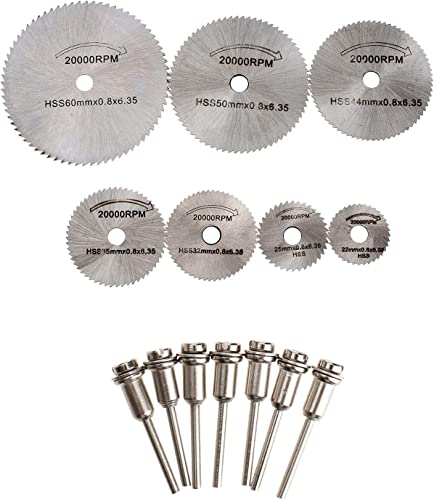 Lâmina de corte de metal, lâminas de serra de habilidade, 14pcs/conjunto de 22-60mm HSS Corte de disco circular de lâmina
