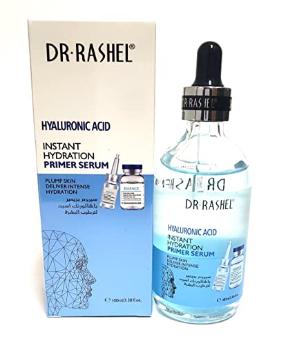 Dr. Rashel Hyaluronic ácido hidratação instantânea Serum | Alcance a hidratação definitiva, hidratante - anti -rugas - antienvelhecimento - firmeza - nutritivo e um brilho jovem, tamanho de 100 ml de pacote de 1