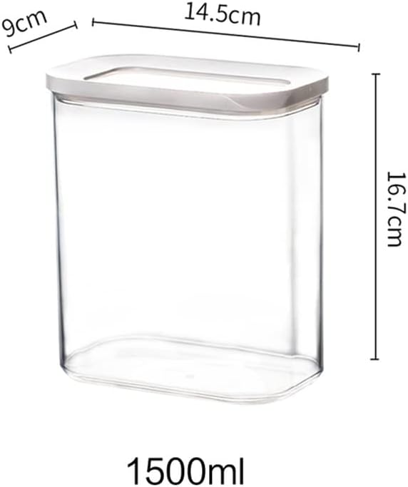 Recipientes de plástico PDGJG Caixas de armazenamento empilháveis ​​transparentes Pastas de cozinha recipientes selados