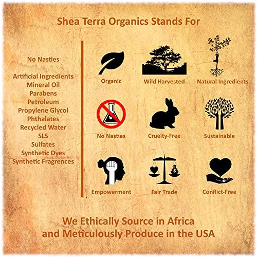 Shea Terra Organics Nilotik 'Sheith Butter Ultra-Rich Loção-S. Lavanda Africana | Hidratante diário natural que oferece alívio do estresse e rejuvenescimento da célula da pele com antioxidantes para proteger a pele - 16 onças