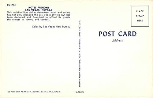 Hotel Freemont Las Vegas, Nevada NV Original Vintage Post -Card