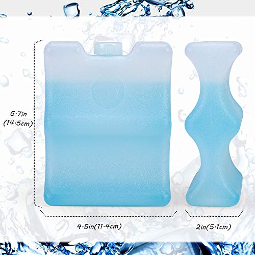 Pacote de gelo de garrafa de Curmio para bolsa de armazenamento de leite materno, pacote de gelo reutilizável para amamentação