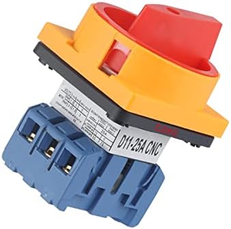 TPUOTI D11-25 Chave de seletor de seletor de câmbio interruptor de câmera 25A 1 Fase 2 Posição 4 Terminais Padlock