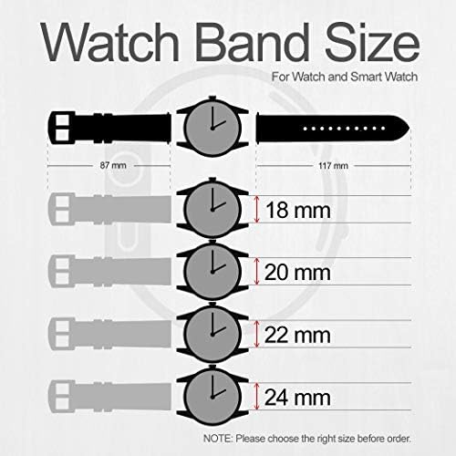 CA0607 Via Láctea Galaxy Leather Smart Watch Band Strap for Fossil Hybrid Smartwatch Nate, Latitude Hybrid HR, Tamanho da
