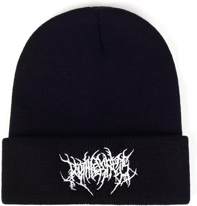 Chapéus de gorro gótico para homens homens grunge emo acessórios harajuku y2k punk streetwear