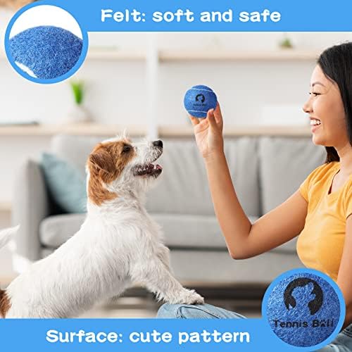 Sotiff 24 PCs 2.4 '' Bola de tênis para tênis de cães Bola de petinho de estimação Mini Tennis Ball para Dog Toy Interactive