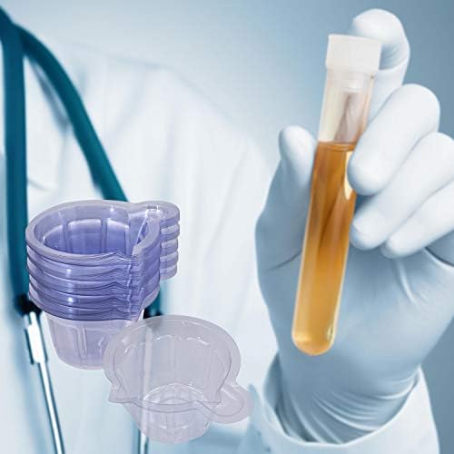 Copos de urina de 100 pacote EdoBlue - copos de amostra de urina descartáveis ​​plásticos para teste de ovulação/teste de gravidez/teste
