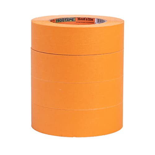 Fita do pintor de laranja de grau Frogtape, 1,41 in.x60 yd, 4 rolos por pacote, 242808
