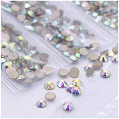 1728pcs Lake Blue Nail Art Rhinestones Glitter Crystal Gems 3D Dicas Decorações por loja 24/7