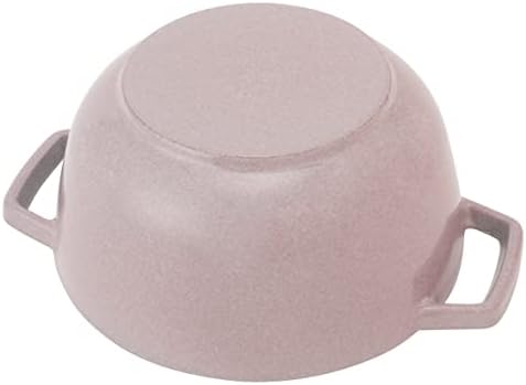 Staub Wa-Nabe 40508-871 Wanabe Chiffon Rose, L, 7,9 polegadas, mão dupla, esmalte fundido, maconha, cozimento de arroz, 3 xícaras,