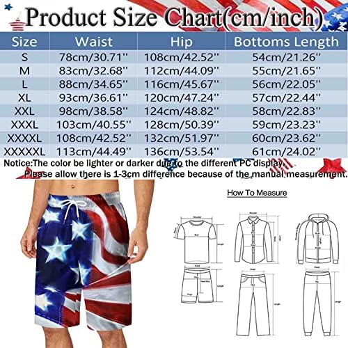 MIASHUI 38 NATAGENS MENS Mens Summer Independence Day Plus Size calça Pocket Pocketstring Casual Sports Sports Casual Shorts