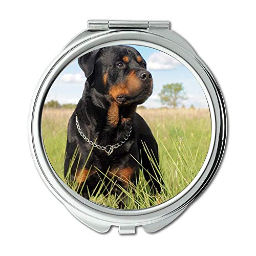 Espelho, espelho compacto, amigável para animais de estimação, espelho de bolso, ampliação de 1 x 2x
