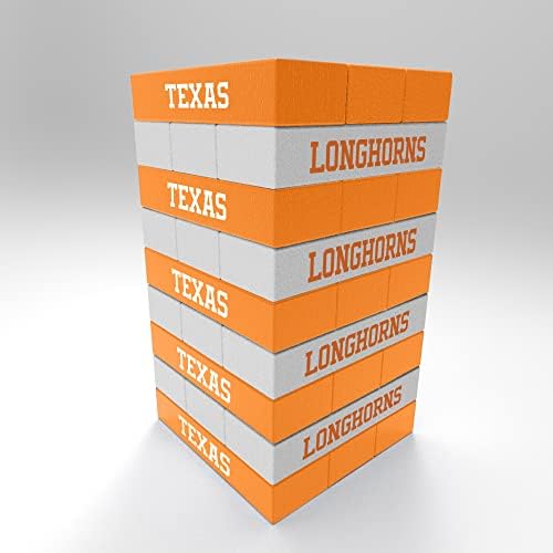 Rico Industries NCAA Texas Longhorns Mini Team Travel Team Tower - Game Stackem de Wood