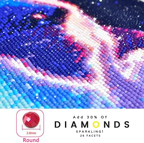 Kits de pintura de arte de diamante ZGMAXCL DIY para adultos Paisagem completa da paisagem redonda Gem grande tamanho decoração de parede da casa 59,1 x 23,6 polegadas