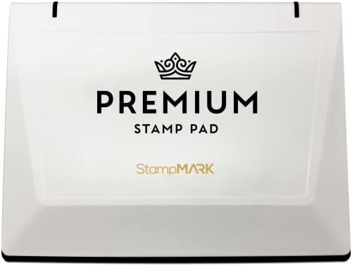 Sampmark Premium Stamp Pad Tamanho Extra grande 6 x 8 - Para carimbos de borracha tradicionais - Pad Crimson Red Color