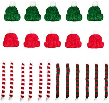 Holibanna 40pcs Mini chapéu de chapéu de chapéu de lenço de chapéu de lenço de cachorro Decoração de garrafas de vinho