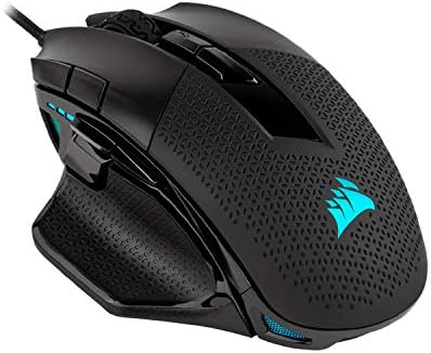 Corsair Nightsword RGB - Mouse óptico de jogos ergonômicos, teclado de jogo preto e K55 RGB - IP42 Poeira e resistência à