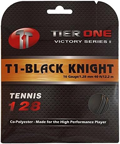 Cavaleiro negro de Nível One - String de tênis co -poli para o jogador de alto desempenho