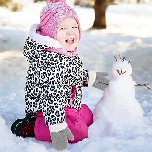 Qvkarw maconha crianças meninos quentes de inverno para meninas para meninas luvas de neve luvas de luvas de lã luvas de inverno luvas e luvas de esqui infantil