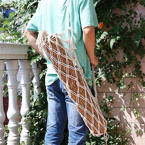 Laddawan Macrame Yoga Mat Carrier Bag, adequado para a maioria dos tapetes de ioga