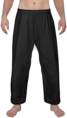 Calças Fitst4 Karate 8oz de 8oz de calças de artes marciais da cintura médios perfeitas para treinamento ou competição, 000-5
