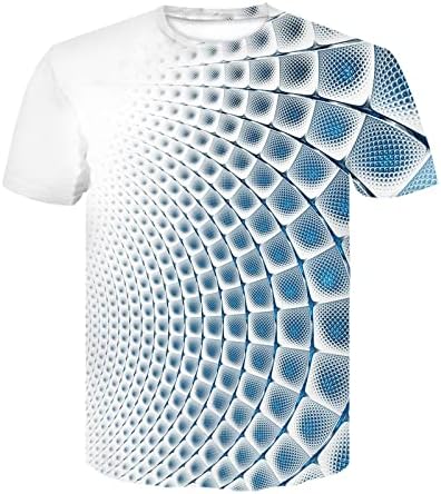 2023 Novo moda masculina 3D Print T camisetas engraçadas gráficos Pattern Pattern Crewneck Manga curta camiseta camiseta