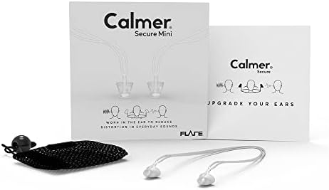 Flare Mini mais calmo Mini-Tampões para ouvidos pequenos alternativos-Reduza ruídos irritantes sem bloquear som-silicone flexível reutilizável suave com cordão embutido-translúcido