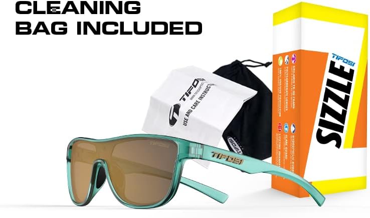 Óculos de sol Sizzle Sport - Ideal para ciclismo, golfe, caminhada, pickleball, corrida, tênis e estilo de vida da moda