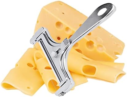 Slicer de queijo de liga de alumínio pesado ajustável, fatores de queijo, slicers com fios para queijos macios e semi-hard