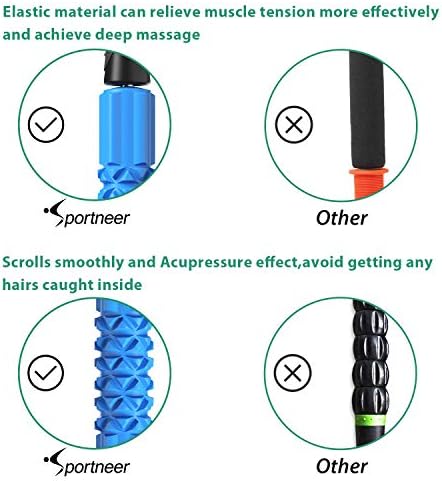Pesos ajustáveis ​​do tornozelo SportNeer+Handheld EVA Foam Roller Massage Stick