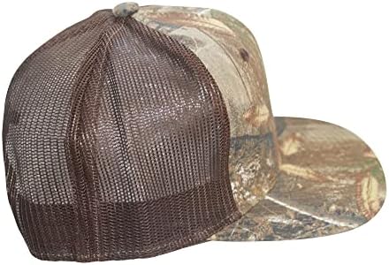 Treça de camuflagem de árvore real tampa de chapéu plana ou curva Mesh snapback