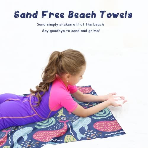 Toalhas de praia de microfibra de microfibra, toalha de praia sem areia, toalha de praia seca rápida, toalhas de praia extras