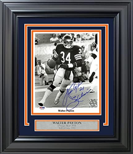 Walter Payton autografou emoldurado 8x10 foto de chicago bears doçura PSA/DNA Stock 209466 - fotos autografadas da NFL