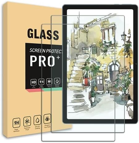 [2 pacote] Yispirin for Blackview Tab 8/9/10 Protetor de tela 9h Draga anti-arranha sem bolha Filme de proteção de vidro temperado