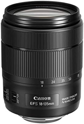 Canon EF-S 18-135mm f/3.5-5.6 é lente USM, pacote com flashpoint zoom li-on iii r2 ttl redond speedlight flash, filtros