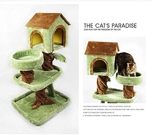 Haieshop Cat Tree Scratching Post Cat Tower Tree Tree Reting Claw Toy Toy Wood Cat Salbing Frame Luxury 715