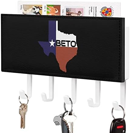 Nós merecemos os cabides de organizador de chaves da entrada do Texas Beto com 5 ganchos para o suporte da chave montada na parede