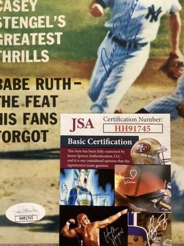Bobby Richardson assinou a Mag Yankees Baseball Autograph JSA No Label 6/61 - Bolalls autografados