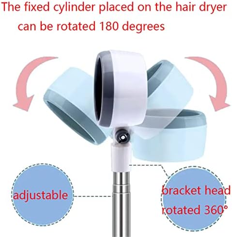 CTVR Hands Hands Free Hair Secer Stand, suporte de secador de cabelo ajustável, rack de secador de aço inoxidável com base,