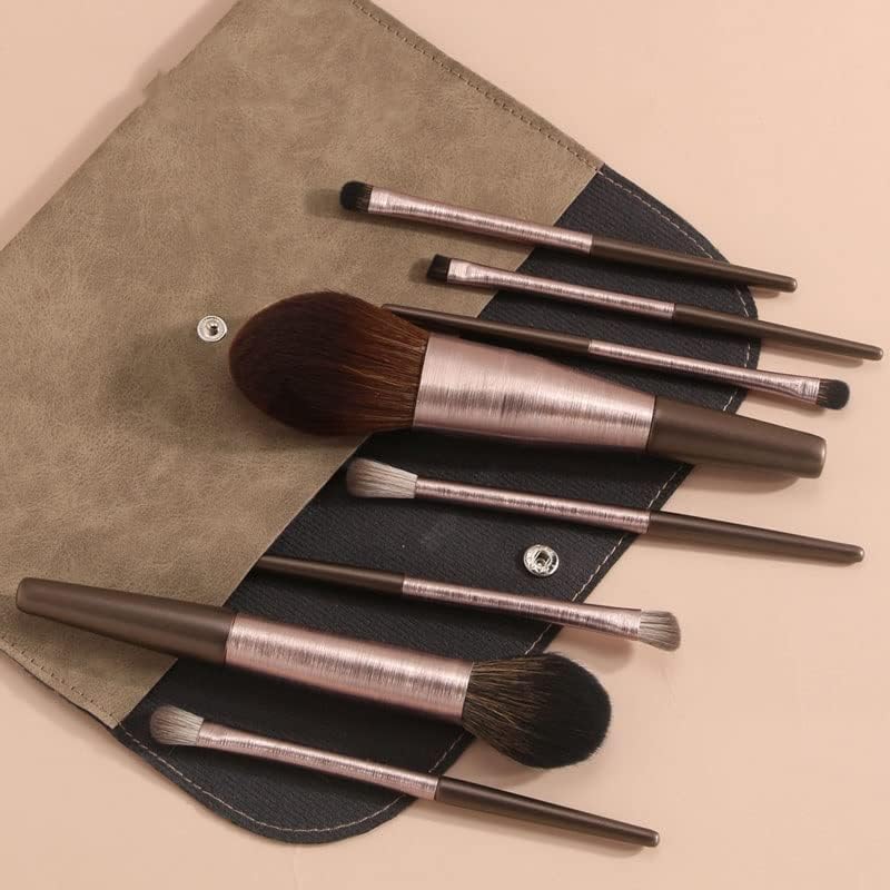 GFDFD 10pcs escovas de maquiagem de madeira define fundação cosmética em pó de blush sombra de mapaca profissional